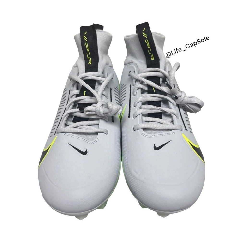 Size 13 Nike Vapor Edge Pro 360 2 Football Cleats Platinum Volt DA5456-004 Men - Picture 3 of 5